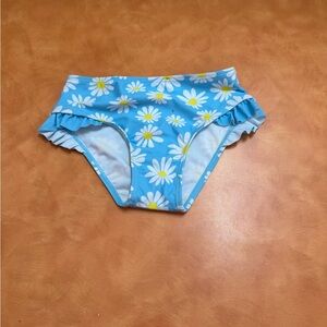 Blue Floral Kids Bikini Bottom